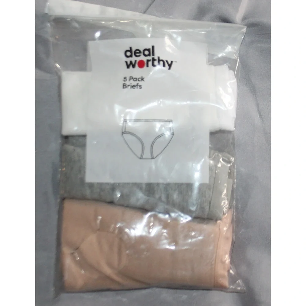 deal worthy Bikini Panties Underwear Womens XL 3 Pack Gray White Nude